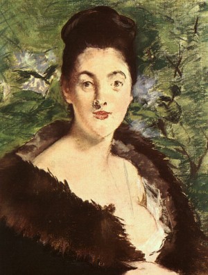  Photograph - Lady with a Fur, approx. 1880 by Manet,Edouard