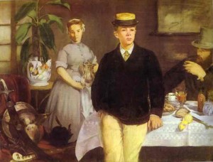  Photograph - Luncheon in the Studio. 1868 by Manet,Edouard