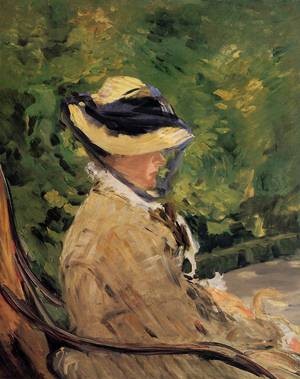  Photograph - Madame Manet at Bellevue 1880 by Manet,Edouard