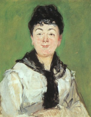  Photograph - Portrait of a Lady with a Black Fichu, 1878 by Manet,Edouard