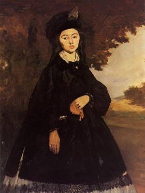  Photograph - Portrait of Madame Brunet 1860 1867 by Manet,Edouard