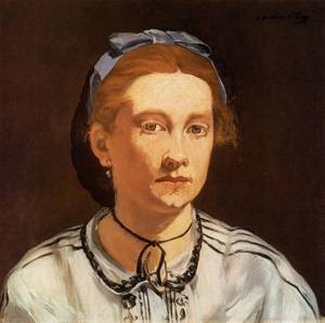  Photograph - Portrait of Victorine Meurent 1862 by Manet,Edouard