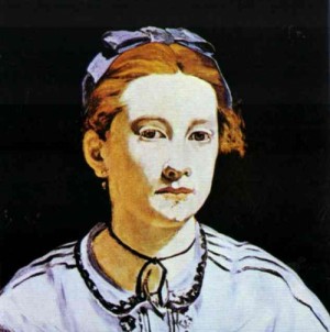  Photograph - Portrait of Victorine Meurent. 1862 by Manet,Edouard