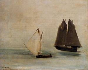 Oil seascape Painting - Seascape 1869 by Manet,Edouard