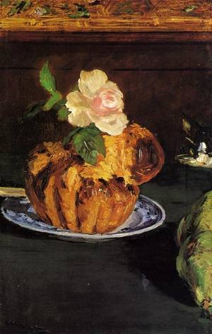  Photograph - Still Life with Brioche 1880 by Manet,Edouard