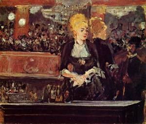  Photograph - Study for A Bar at the Folies-Bergere 1881 by Manet,Edouard