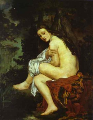  Photograph - Surprised Nymph. (Nymphe surprise). 1861 by Manet,Edouard