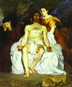  Photograph - The Angels at Christ's Tomb. (Les Anges au tombeau du Christ, Le Christ mort aux anges). 1864 by Manet,Edouard