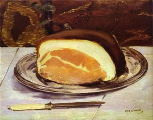 Oil manet,edouard Painting - The Ham. c.1880 by Manet,Edouard