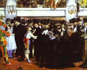  Photograph - The Masked Ball at the Opera. c.1873-1874 by Manet,Edouard
