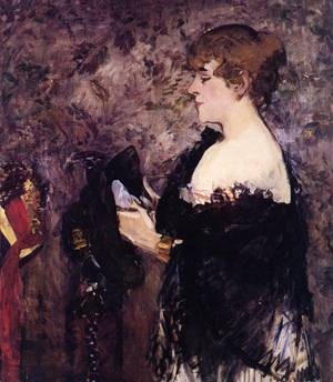 Oil manet,edouard Painting - The Milliner 1881 by Manet,Edouard