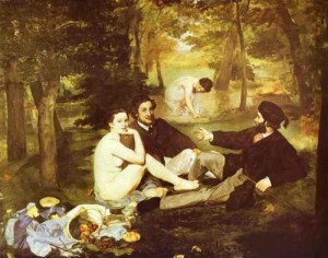  Photograph - The Picnic (Le Déjeuner sur l'Herbe). 1862-1863 by Manet,Edouard