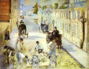  Photograph - The Road-Menders, Rue de Berne. 1878 by Manet,Edouard