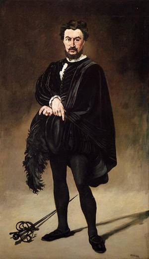  Photograph - The Tragic Actor (Rouvière as Hamlet). 1865-1866 by Manet,Edouard