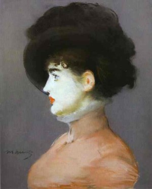  Photograph - The Viennese, Portrait of Irma Brunner in a Black Hat. 1880 by Manet,Edouard