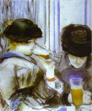  Photograph - Two Women Drinking Bocks. 1878 by Manet,Edouard