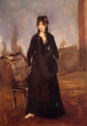  Photograph - Young Woman with a Pink Shoe (aka Portrait of Bertne Morisot) 1868 by Manet,Edouard