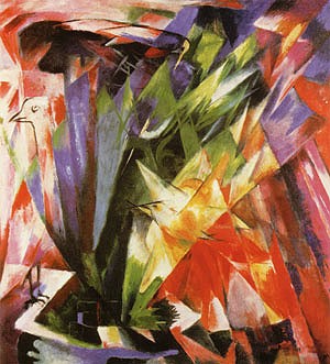 Oil marc,franz Painting - Birds (Vogel), 1914 by Marc,Franz