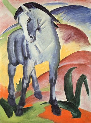 Oil blue Painting - Blue Horse I, 1911 by Marc,Franz