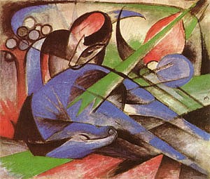 Oil marc,franz Painting - Dreaming Horse, 1913 by Marc,Franz