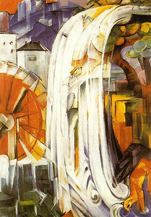 Oil marc,franz Painting - Enchanted Mill, 1913 by Marc,Franz