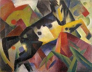 Oil marc,franz Painting - Leaping Horse, 1912 by Marc,Franz
