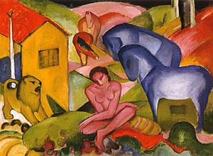 Oil the Painting - The Dream, 1912 by Marc,Franz