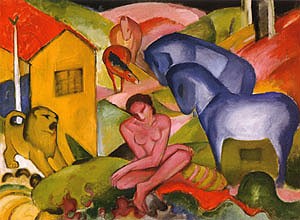 Oil the Painting - The Dream, 1912 by Marc,Franz