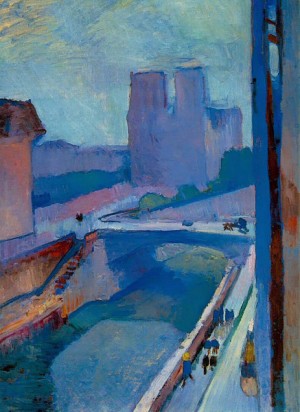 Oil matisse henri Painting - A glimpse of notre dame in the late afternoon by Matisse Henri
