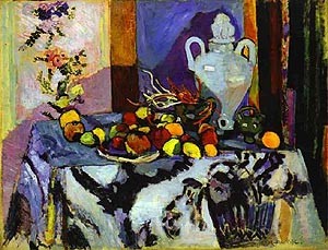 Oil blue Painting - Blue Still Life 1907 by Matisse Henri