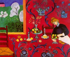 Oil red Painting - Harmony in Red (The Red Room), 1908 by Matisse Henri