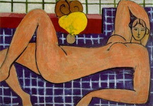 Oil Nude Painting - Large Reclining Nude (The Pink Nude ) 1935 by Matisse Henri
