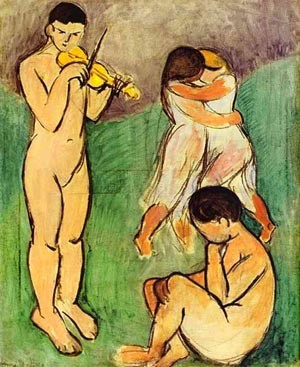 Oil music Painting - Music Sketch by Matisse Henri