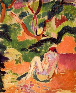 Oil matisse henri Painting - Nude in Wood 1905 by Matisse Henri