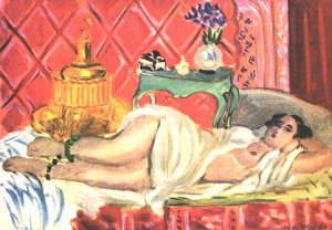 Oil matisse henri Painting - Odalisque rouge 1928 by Matisse Henri
