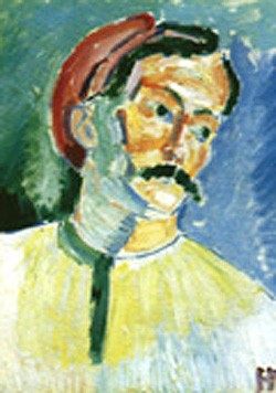 Oil portrait Painting - Portrait of Andre Derain 1905 by Matisse Henri