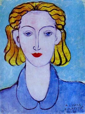 Oil portrait Painting - Portrait of Lydia Delectorskaya 1947 by Matisse Henri