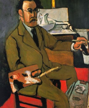 Oil matisse henri Painting - Self Portrait, 1918 by Matisse Henri