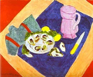 Oil matisse henri Painting - Still Life with Oysters 1940 by Matisse Henri