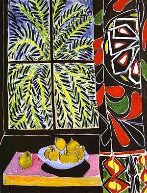 Oil matisse henri Painting - The Egyptian Curtain 1948 by Matisse Henri