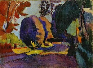 Oil gardens Painting - The Luxembourg Gardens by Matisse Henri