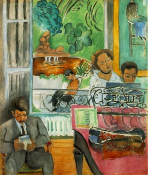 Oil music Painting - The Music Lesson (La lecon de musique)  1917 by Matisse Henri