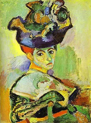 Oil woman Painting - Woman with a Hat 1905 by Matisse Henri