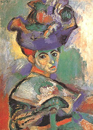 Oil woman Painting - Woman with the Hat by Matisse Henri