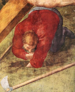  Photograph - Martyrdom of St Peter (detail4) by Michelangelo