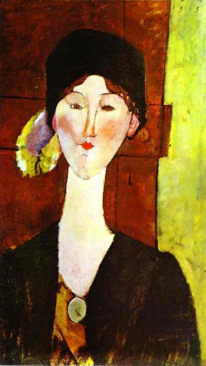 Oil modigliani, amedeo Painting - Beatris Hastings. 1915 by Modigliani, Amedeo