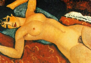 Oil Nude Painting - Nude Sdraiato by Modigliani, Amedeo