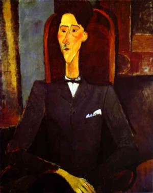 Oil portrait Painting - Portrait of Jean Cocteau. 1916 by Modigliani, Amedeo