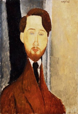 Oil modigliani, amedeo Painting - Portrait of Leopold Zborowski    1919 by Modigliani, Amedeo