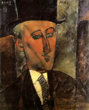 Oil modigliani, amedeo Painting - Portrait of Max Jacob  1916 by Modigliani, Amedeo